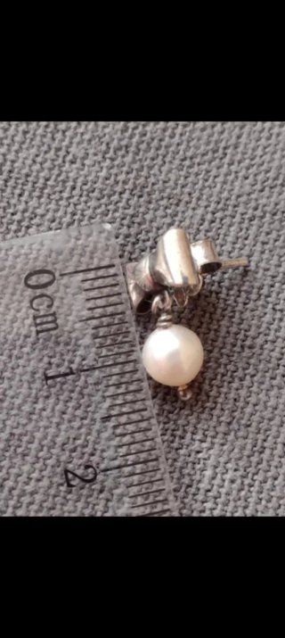 Pendientes Tous Betty perla plata