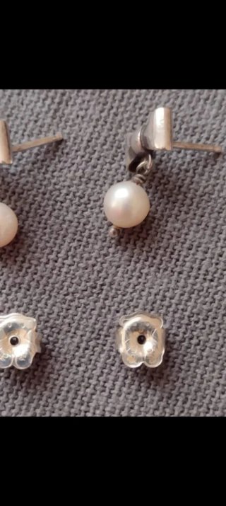 Pendientes Tous Betty perla plata