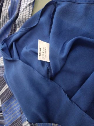 T-shirt donna righe blu e bianche