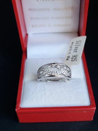 Anillo Plata 925 Circonitas Ajustable