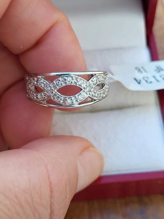 Anillo Plata 925 Circonitas Ajustable