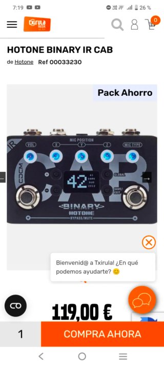 Hotone Binary Cab IR + IRs de pago
