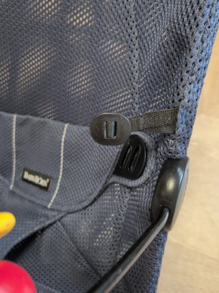 Hamaca Baby Bjorn Bliss Marino + Juguete