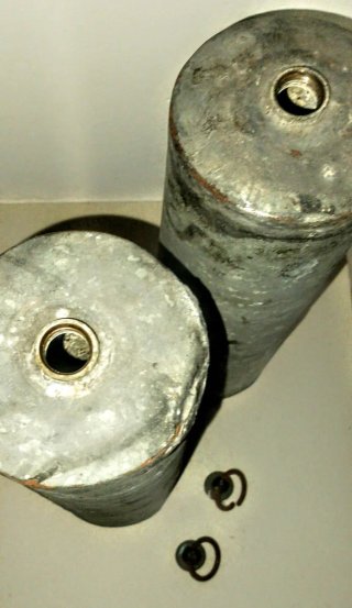 2 Scaldaletto lamiera zincata H 30cm