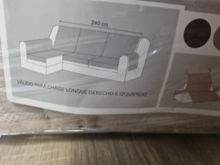 Sin estrenar Funda Sofá Cheslong Almeritex Microfi