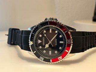 Seiko Mod diver Quartz Bisel Coke