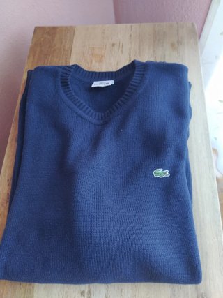 Jersey Lacoste Azul V-Neck