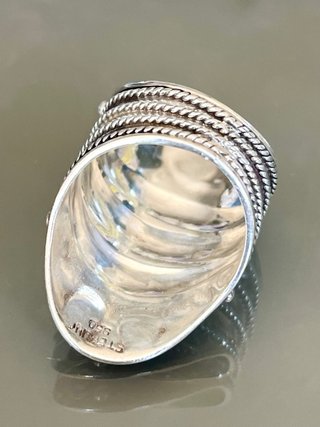 Anello Grande Argento 950 Vintage