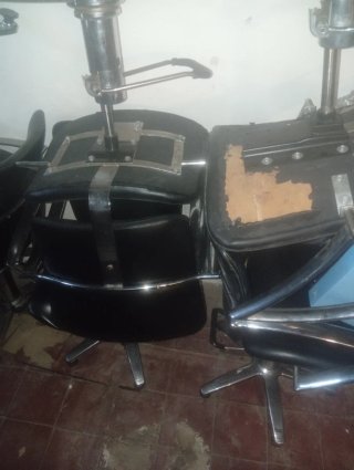 Conjunto sillas y sillones peluqueria