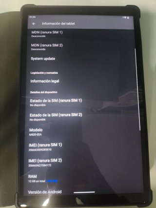 Tablet 10 Negra con Funda
