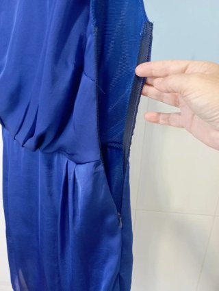 Vestido cóctel azul talla M