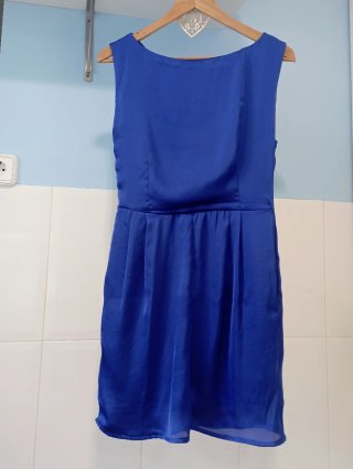 Vestido cóctel azul talla M