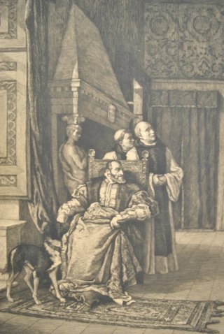 Grabado presentación de Don Juan de Austria