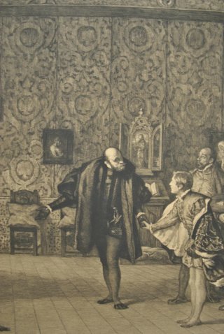 Grabado presentación de Don Juan de Austria