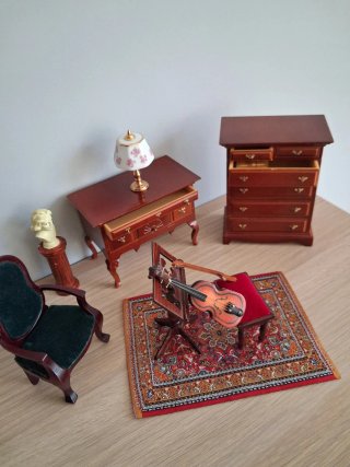 Set Miniatura Sala da Musica Giocattolo