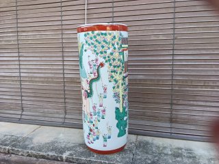Jarrón Chino Paragüero Porcelana
