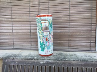 Jarrón Chino Paragüero Porcelana