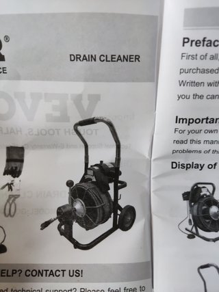 Desatascador Eléctrico VEVOR