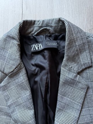 Americana Zara Cuadros Talla 40/M