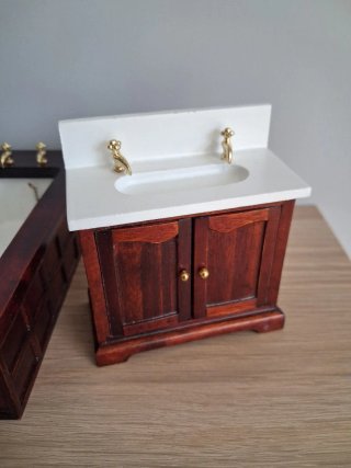 Conjunto baño juguete madera