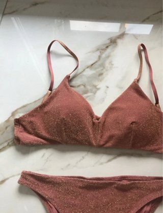 Bikini H&M rosa dorato