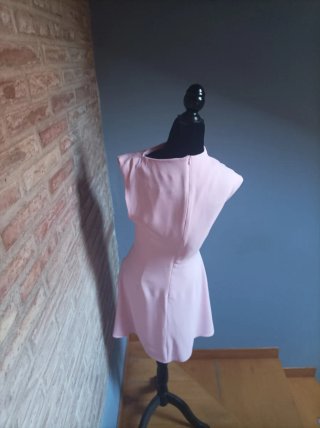 Vestido Zara Asimétrico Rosa Talla Única sin estre