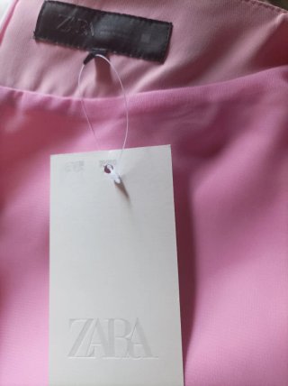 Vestido Zara Asimétrico Rosa Talla Única sin estre