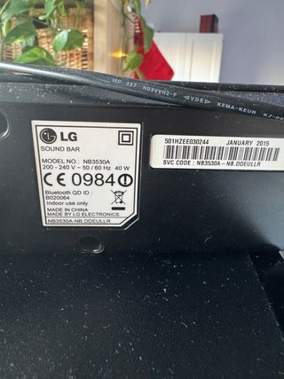 Barra de Sonido LG Negra