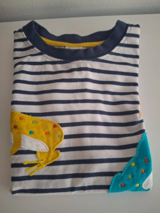 2 camisetas infantiles de algodón orgánico.