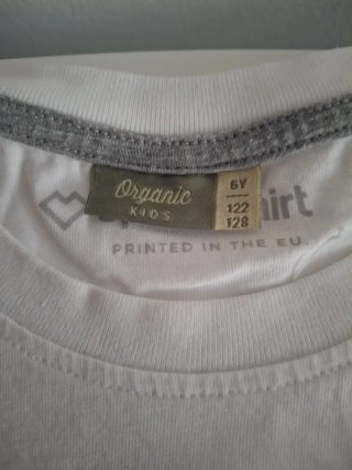 2 camisetas infantiles de algodón orgánico.