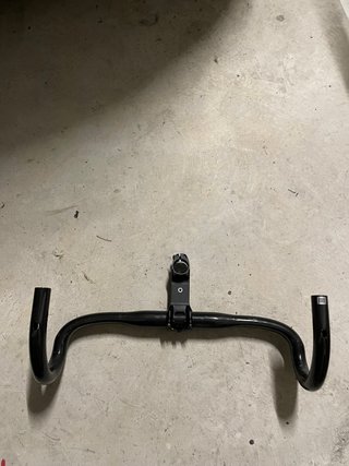 Manillar y potencia  Bontrager Negro