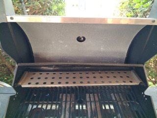 barbacoa gas outsunny negra