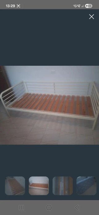 Oferta Cama Sofa Ikea Blanca Metal  Madera regalo