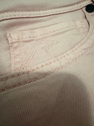 RIHANNA X RIVER ISLAND - Shorts vaqueros rosa 40