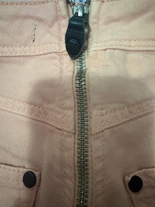RIHANNA X RIVER ISLAND - Shorts vaqueros rosa 40