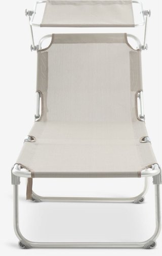 Tumbona Plegable JYSK Beige (x2Uds)