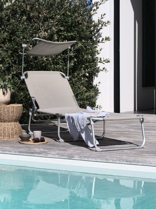Tumbona Plegable JYSK Beige (x2Uds)