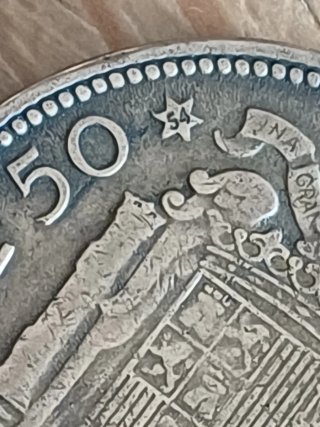 6 Monedas 2,5 Pesetas 1953
