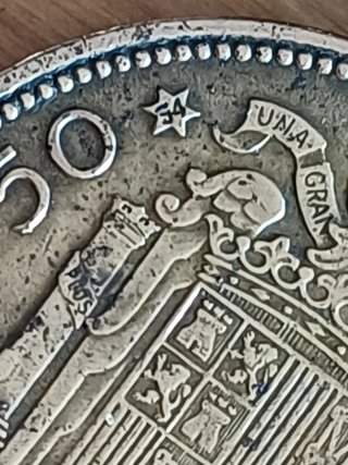 6 Monedas 2,5 Pesetas 1953