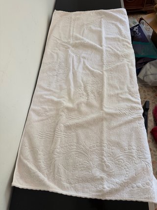 Asciugamano grande bianco