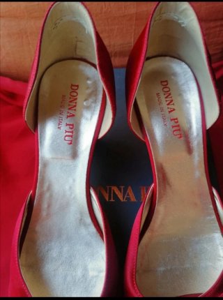 Donna Più Scarpe Donna Raso Rosse