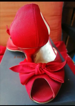 Donna Più Scarpe Donna Raso Rosse