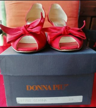 Donna Più Scarpe Donna Raso Rosse
