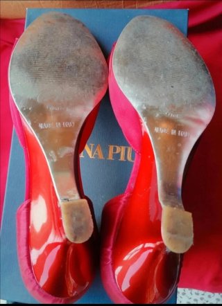 Donna Più Scarpe Donna Raso Rosse
