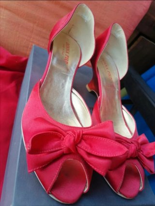 Donna Più Scarpe Donna Raso Rosse