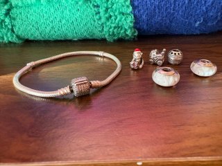 Pulsera Pandora Plata con Charms Navideños
