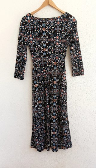 Vestido midi/largo estampado Springfield