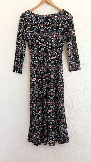 Vestido midi/largo estampado Springfield