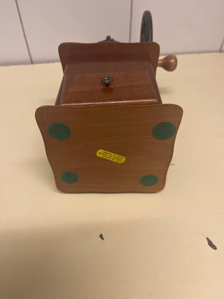 Molinillo de café vintage madera y metal