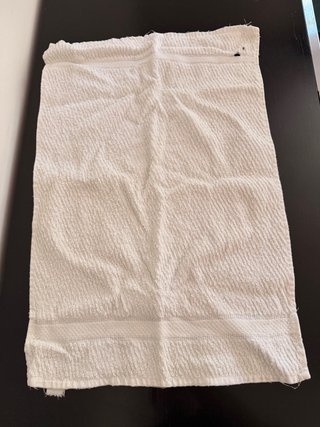 Asciugamano da bidet bianco in cotone
